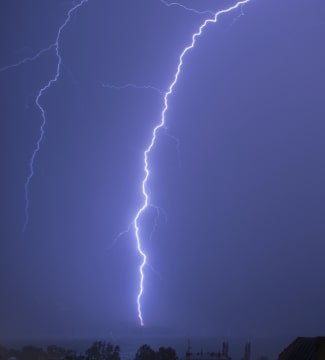 Lightning strike, Lake Zell, Austria Lightning strike, Lake Zell, Austria